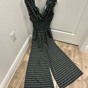 Max Studio dark green Patterned Jumpsuit/romper for Fall and Winter